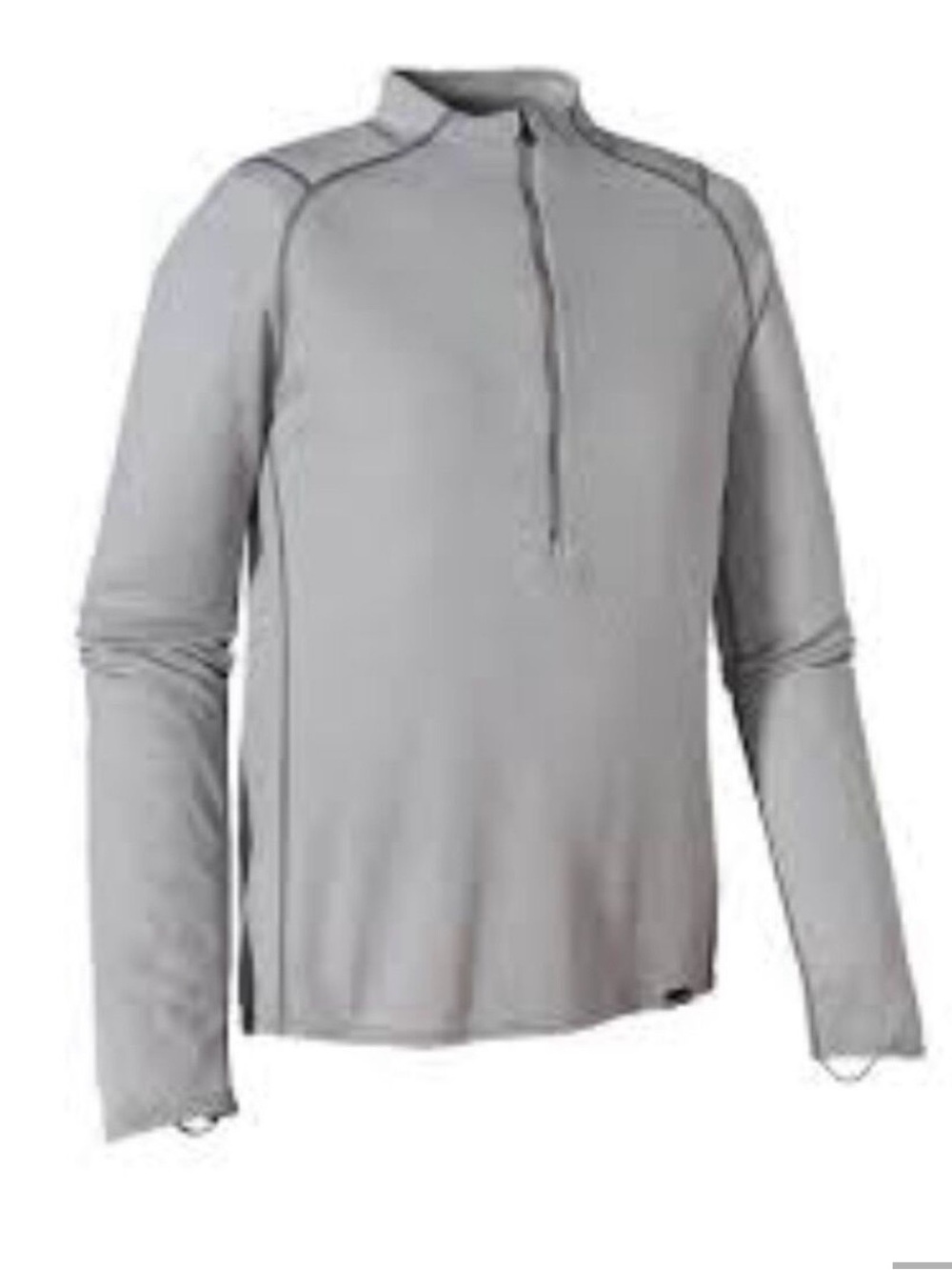 Patagonia Capilene light weight Zip Performance Top - Light Gray